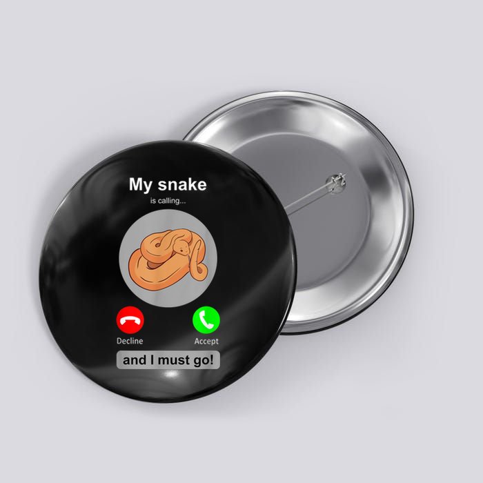 Funny Snake Snake Lover Snake Owner Collector Gift Button