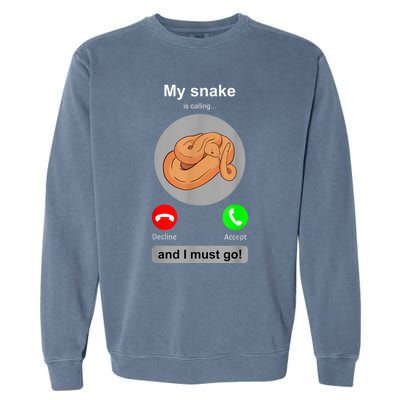 Funny Snake Snake Lover Snake Owner Collector Gift Garment-Dyed Sweatshirt