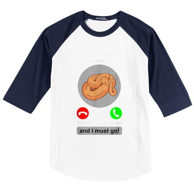 Funny Snake Snake Lover Snake Owner Collector Gift Baseball Sleeve Shirt