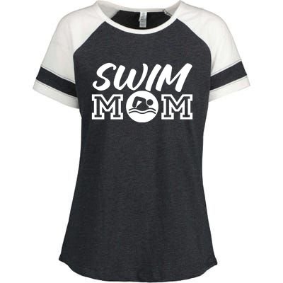 Funny Swimming Swimmer Swim Mom Cute Gift Enza Ladies Jersey Colorblock Tee