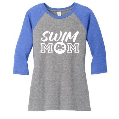 Funny Swimming Swimmer Swim Mom Cute Gift Women's Tri-Blend 3/4-Sleeve Raglan Shirt