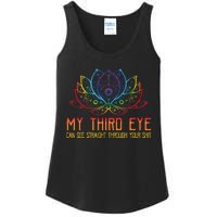 Funny Spiritual Saying Third Eye Sees Through Your Shit Ladies Essential Tank