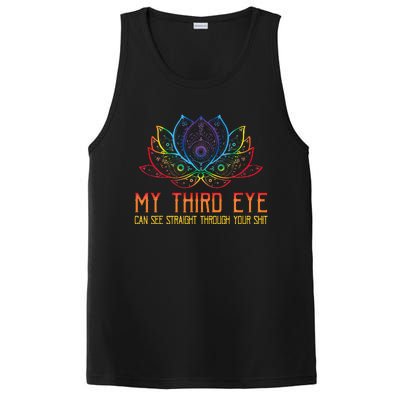 Funny Spiritual Saying Third Eye Sees Through Your Shit PosiCharge Competitor Tank