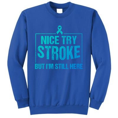 Funny Stroke Survivor Gift Cute Brain Attacks Gift Sweatshirt