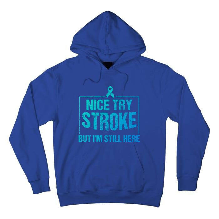 Funny Stroke Survivor Gift Cute Brain Attacks Gift Tall Hoodie