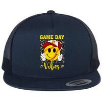 Face Smile Softball Game Day Vibes Leopard Heart Headband Flat Bill Trucker Hat