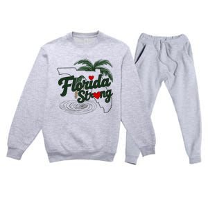 Florida Strong Support Florida Premium Crewneck Sweatsuit Set