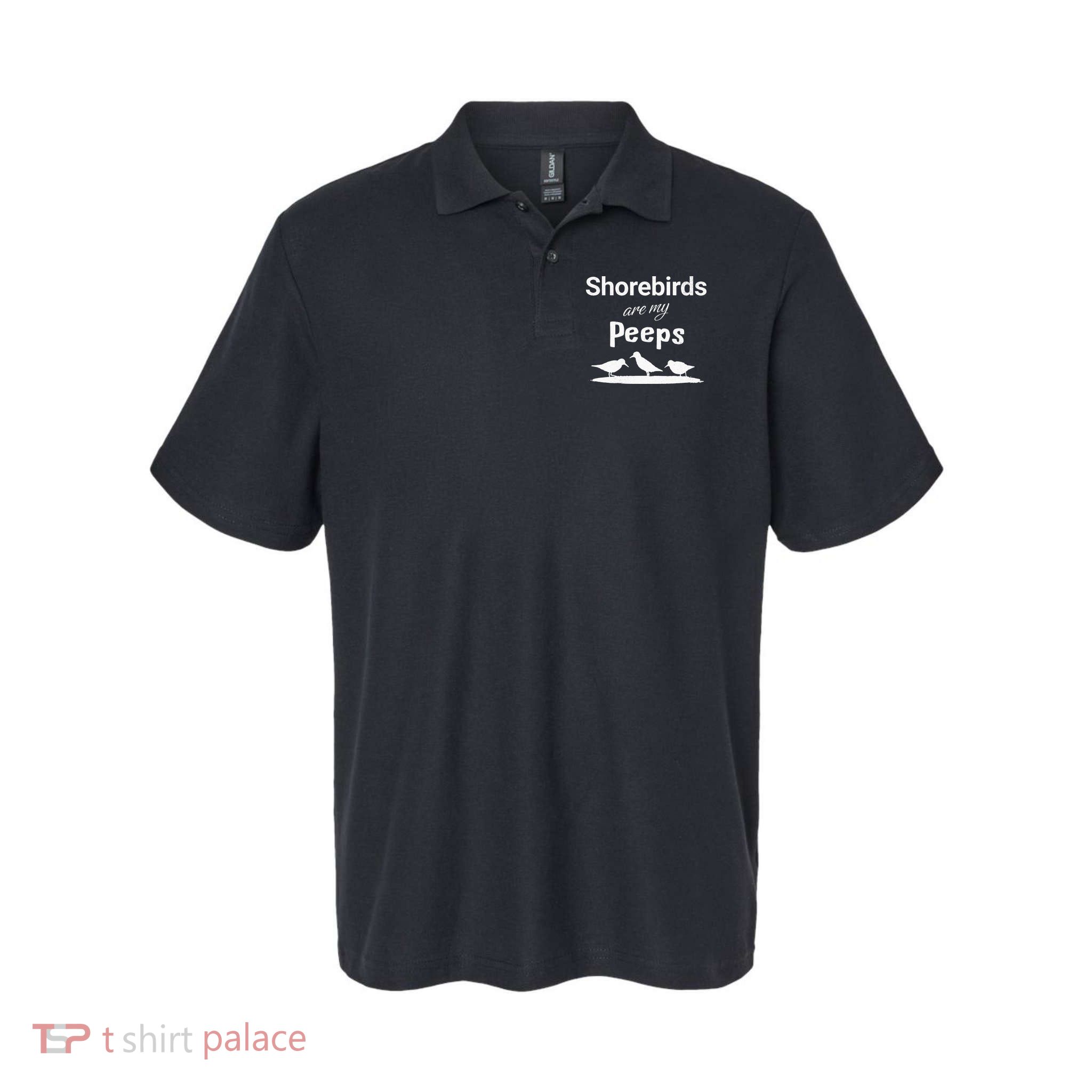 Funny Shorebird Sandpiper Peeps Birdwatching Birder Polo