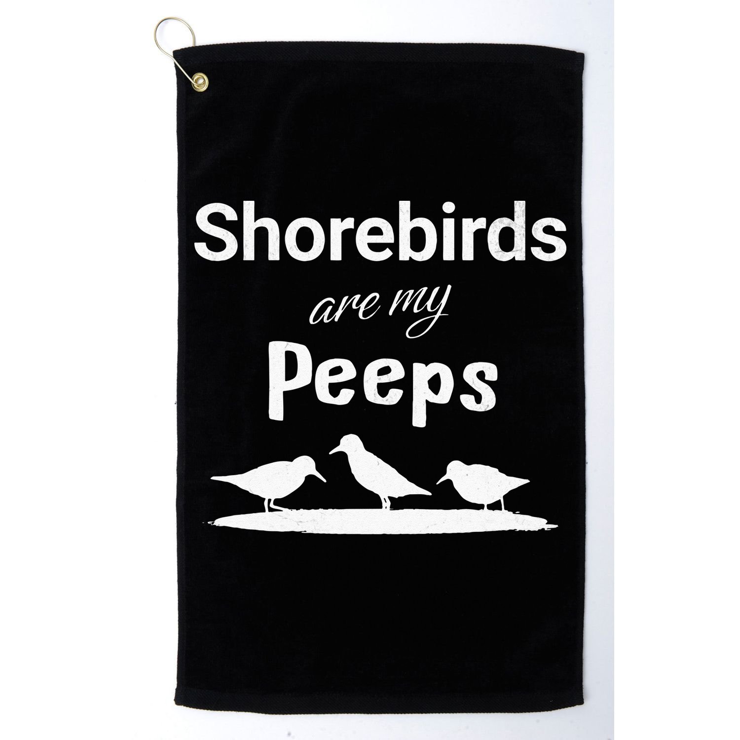 Funny Shorebird Sandpiper Peeps Birdwatching Birder Golf Towel