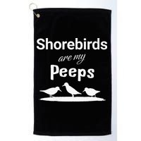 Funny Shorebird Sandpiper Peeps Birdwatching Birder Golf Towel