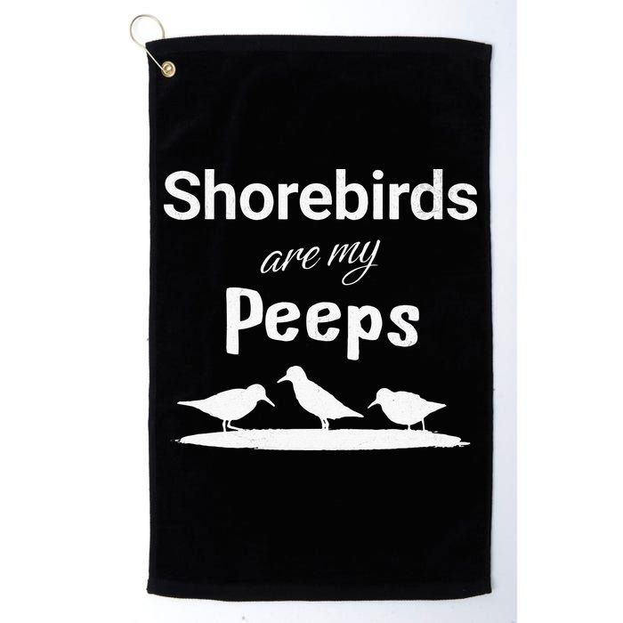 Funny Shorebird Sandpiper Peeps Birdwatching Birder Golf Towel
