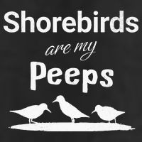 Funny Shorebird Sandpiper Peeps Birdwatching Birder Golf Towel