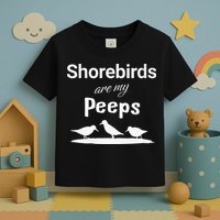 Funny Shorebird Sandpiper Peeps Birdwatching Birder Toddler T-Shirt