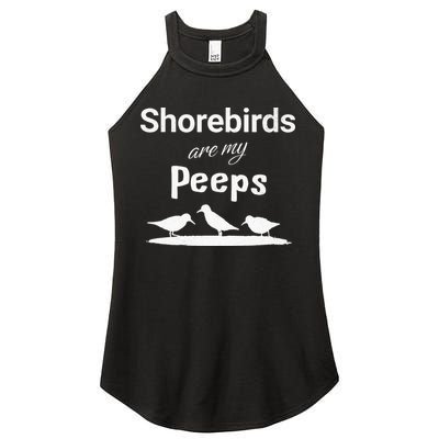 Funny Shorebird Sandpiper Peeps Birdwatching Birder Women's Perfect Tri Rocker Tank