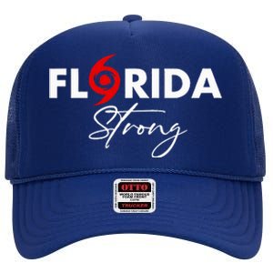 Florida Strong Support Pray For Florida Strong Community High Crown Mesh Back Trucker Hat