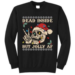 Festive Sarcastic Snarky Skeleton Ugly Christmas Sweatshirt