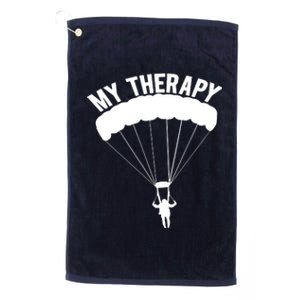 Funny Skydive Sayings, Parachuting Gift, Skydiver Present Platinum Collection Golf Towel