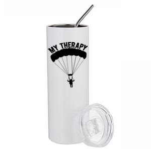 Funny Skydive Sayings, Parachuting Gift, Skydiver Present Stainless Steel Tumbler