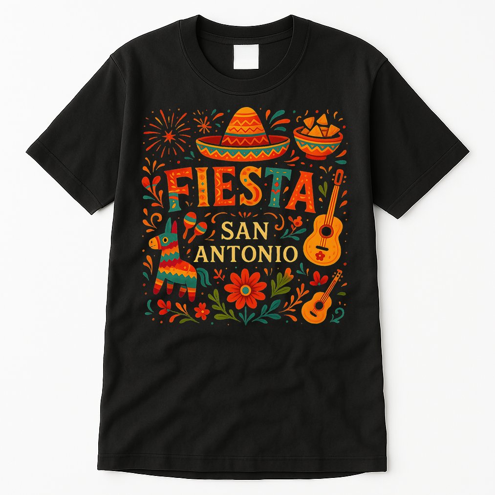 Fiesta Squad San Antonio Texas Cinco De Mayo Lets Fiesta Tall T-Shirt