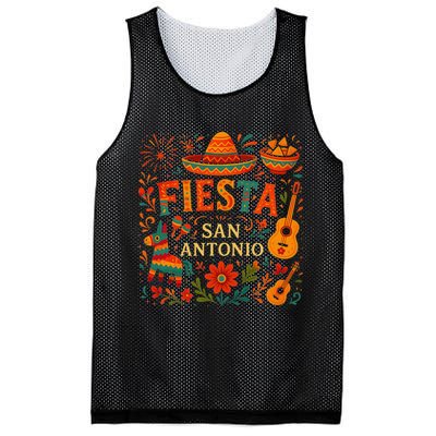 Fiesta Squad San Antonio Texas Cinco De Mayo Lets Fiesta Mesh Reversible Basketball Jersey Tank