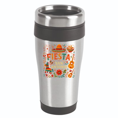 Fiesta Squad San Antonio Texas Cinco De Mayo Lets Fiesta 16oz Travel Tumbler