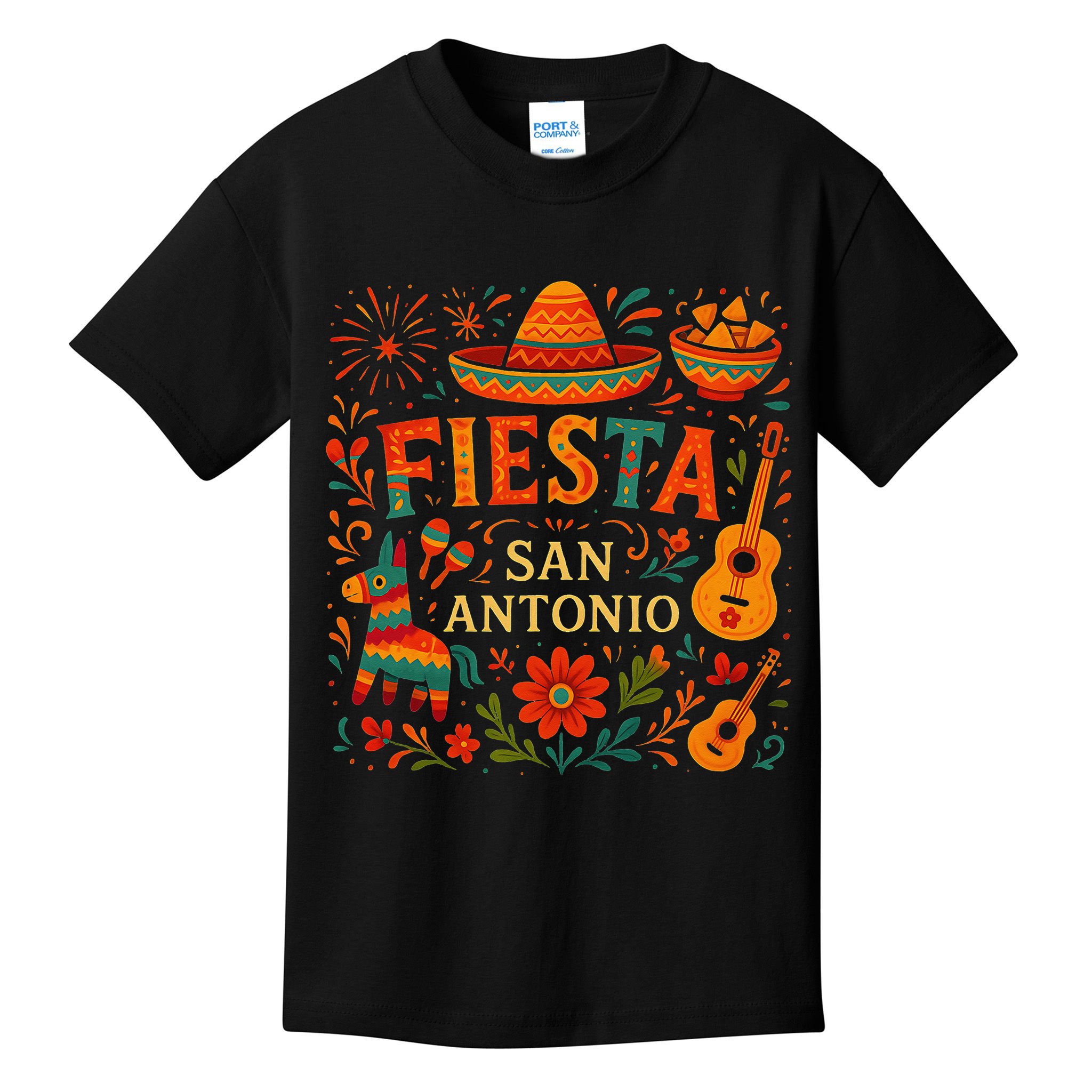Fiesta Squad San Antonio Texas Cinco De Mayo Lets Fiesta Kids T-Shirt