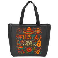 Fiesta Squad San Antonio Texas Cinco De Mayo Lets Fiesta Zip Tote Bag