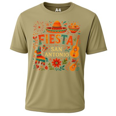 Fiesta Squad San Antonio Texas Cinco De Mayo Lets Fiesta Cooling Performance Crew T-Shirt