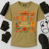 Fiesta Squad San Antonio Texas Cinco De Mayo Lets Fiesta Cooling Performance Crew T-Shirt