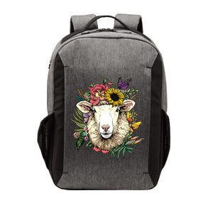 Floral Sheepp Spring Nature Farm Sheepp Lovers Vector Backpack