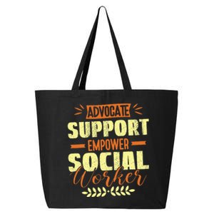 Funny School Social Worker & Mental Health Awareness Month 25L Jumbo Tote