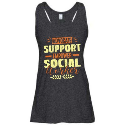 Funny School Social Worker & Mental Health Awareness Month Ladies Essential Flowy Tank