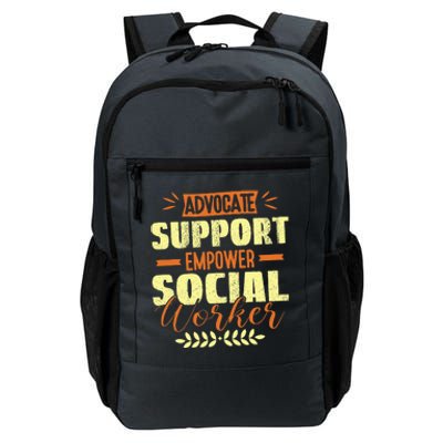 Funny School Social Worker & Mental Health Awareness Month Daily Commute Backpack