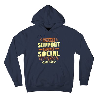 Funny School Social Worker & Mental Health Awareness Month Hoodie