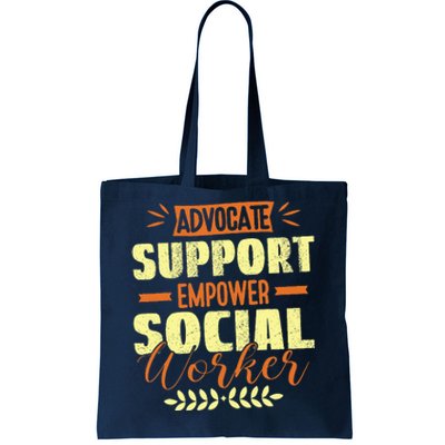 Funny School Social Worker & Mental Health Awareness Month Tote Bag