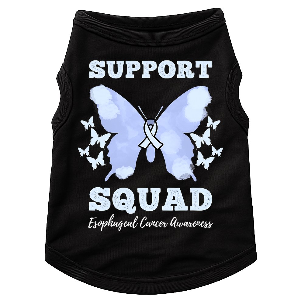 Funny Support Squad Esophageal Cancer Awareness Doggie Tank