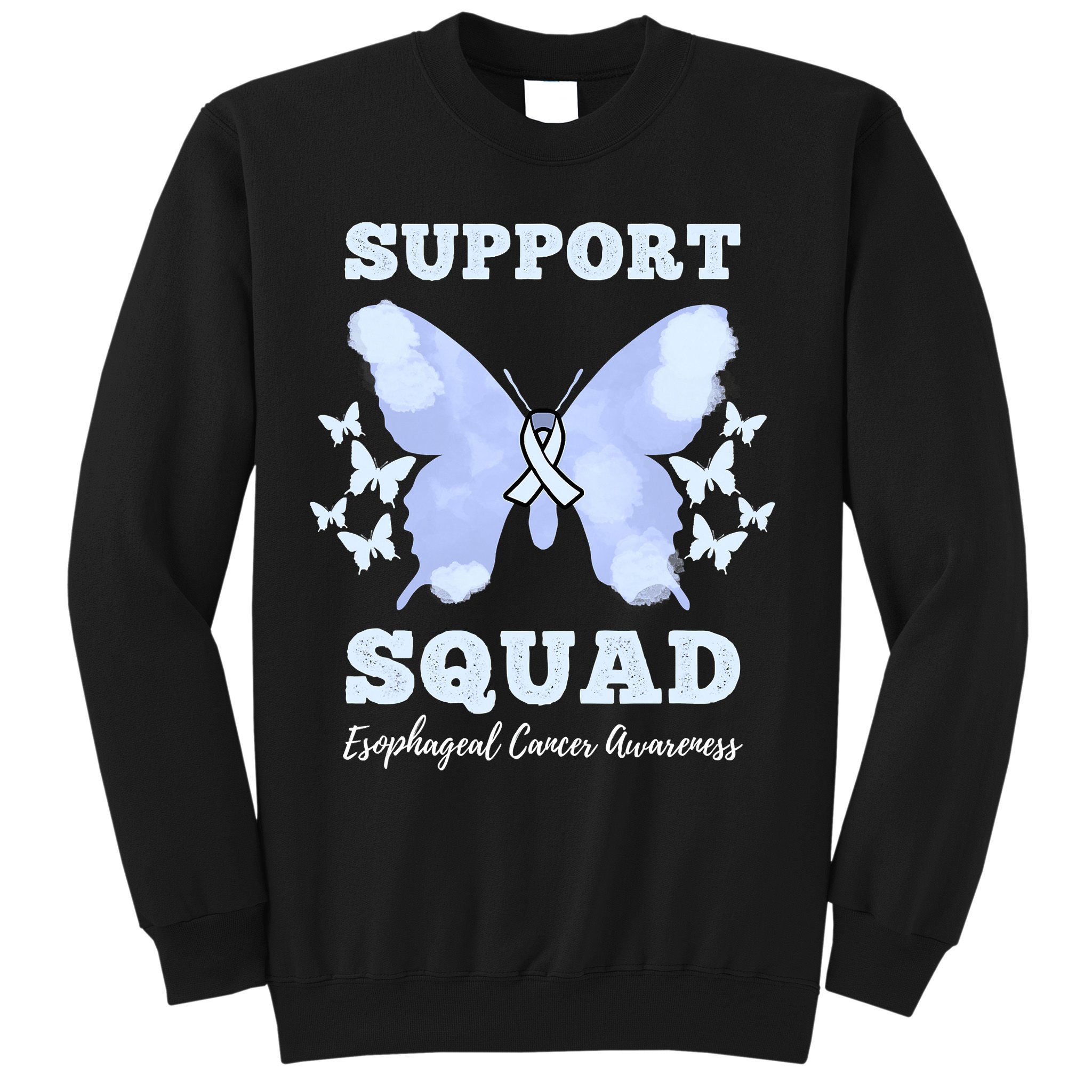 Funny Support Squad Esophageal Cancer Awareness Sweatshirt