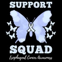 Funny Support Squad Esophageal Cancer Awareness 7-Panel Snapback Hat