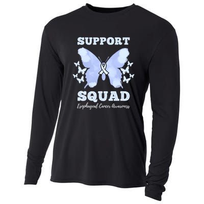 Funny Support Squad Esophageal Cancer Awareness Cooling Performance Long Sleeve Crew