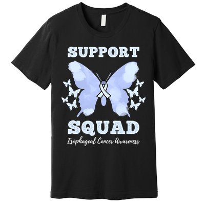 Funny Support Squad Esophageal Cancer Awareness Premium T-Shirt