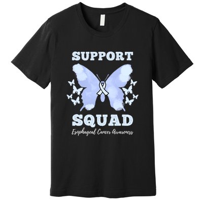 Funny Support Squad Esophageal Cancer Awareness Premium T-Shirt