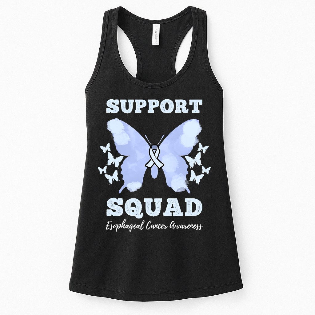 Funny Support Squad Esophageal Cancer Awareness Womens Tank Top