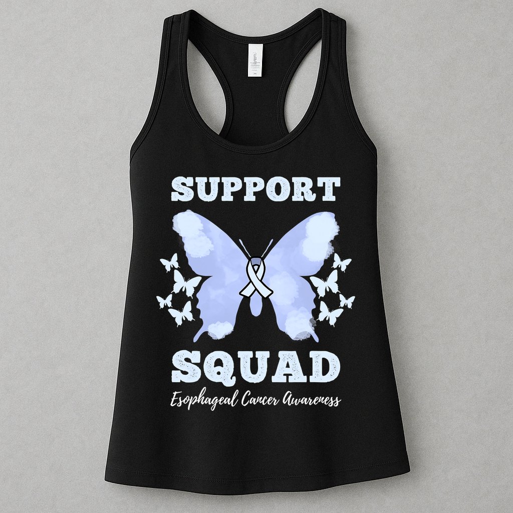 Funny Support Squad Esophageal Cancer Awareness Womens Tank Top