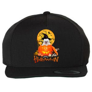 Funny Samoyed Spooky Halloween Wool Snapback Cap