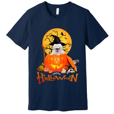 Funny Samoyed Spooky Halloween Premium T-Shirt