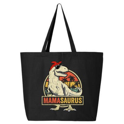 Family Saurus S Store Mamasaurus T Rex Dinosaur Funny Mother's Day Gifts Mom Mommy Unisex Adult 25L Jumbo Tote