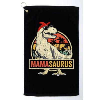 Family Saurus S Store Mamasaurus T Rex Dinosaur Funny Mother's Day Gifts Mom Mommy Unisex Adult Golf Towel