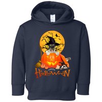 Funny Schnauzer Spooky Halloween Toddler Hoodie