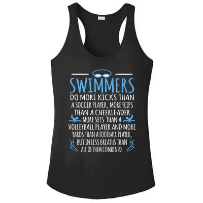 Funny Swim Swimmer Water Sports Athlete Player Graphic Gift Ladies PosiCharge Competitor Racerback Tank