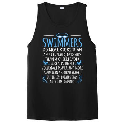 Funny Swim Swimmer Water Sports Athlete Player Graphic Gift PosiCharge Competitor Tank